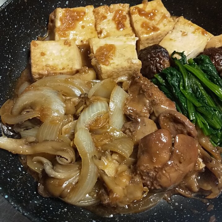 醤油麹★鶏レバーと豆腐の炒め煮